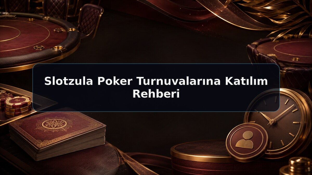 Slotzula Poker Turnuvalarına Katılım Rehberi hakkında Slotzula görseli